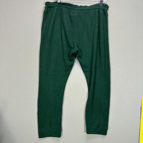 Beyond Yoga Living Easy Waffle Knit Pant XL Green Stretch Drawstring Pants - Picture 8 of 11